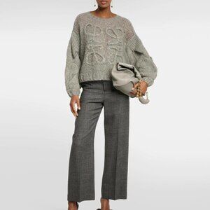 Loewe Anagram Sweater in Mohair - grey